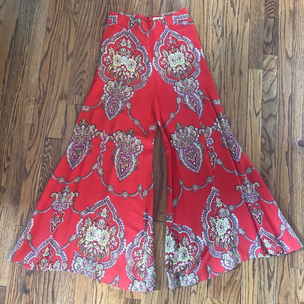 Anthropologie Wide Leg Cropped Pants